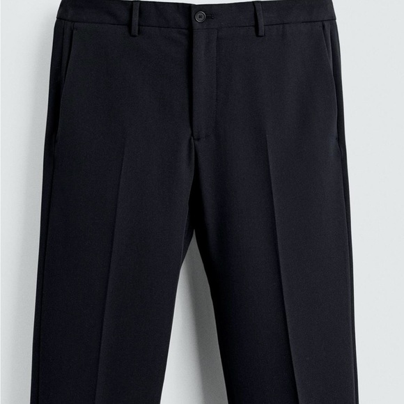 ZARA Navy Blue Slim Fit Blazer & Trouser Suit Set – Men’s EU 50 / US 40 - Picture 6 of 12